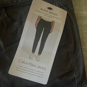 Calvin Klein Grey Ankle Skinny Jeans